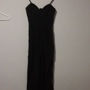 Women's black  sleeveless jumpsuit